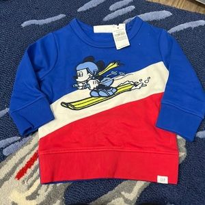 Brand new with tags babyGap Mickey Mouse sweater size 12 to 18 months